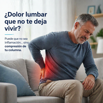SpineRelief™ Masajeador Lumbar Inteligente [Descompresión Profunda y Alivio del Nervio Ciático]