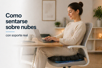 OrthoSeat™ Cojín Inflable Ergonómico [Alivio y Soporte en Largas Horas Sentado]