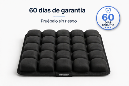 OrthoSeat™ Cojín Inflable Ergonómico [Alivio y Soporte en Largas Horas Sentado]