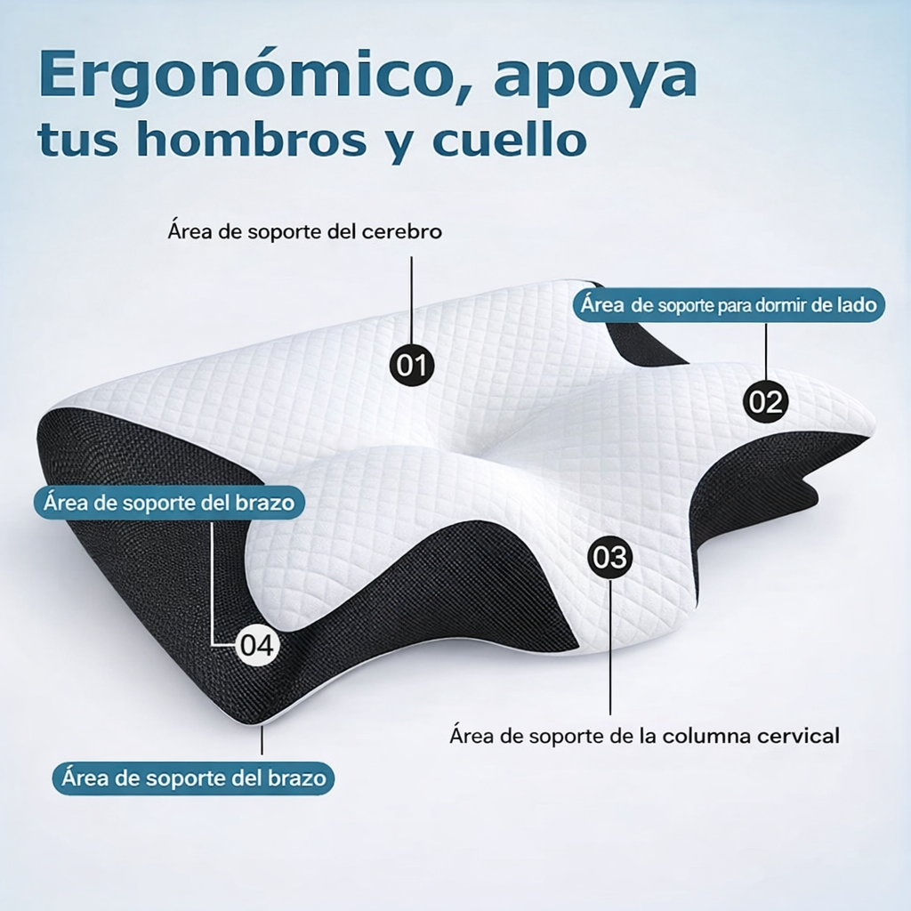 CerviAlign™ Almohada Ortopédica [Alineación Cervical y Descanso Reparador]