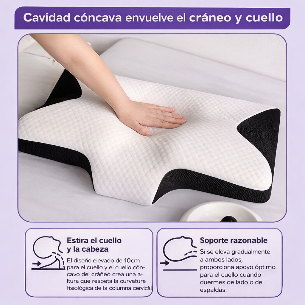 CerviAlign™ Almohada Ortopédica [Alineación Cervical y Descanso Reparador]